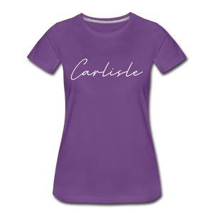 Carlisle County Cursive Women's T-Shirt - purple