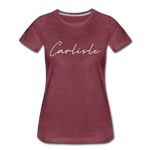 Carlisle County Cursive Women's T-Shirt - heather burgundy