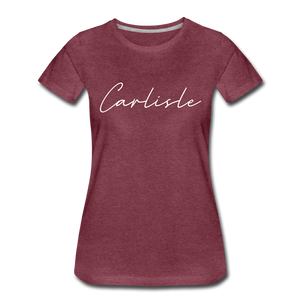 Carlisle County Cursive Women's T-Shirt - heather burgundy