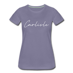 Carlisle County Cursive Women's T-Shirt - washed violet