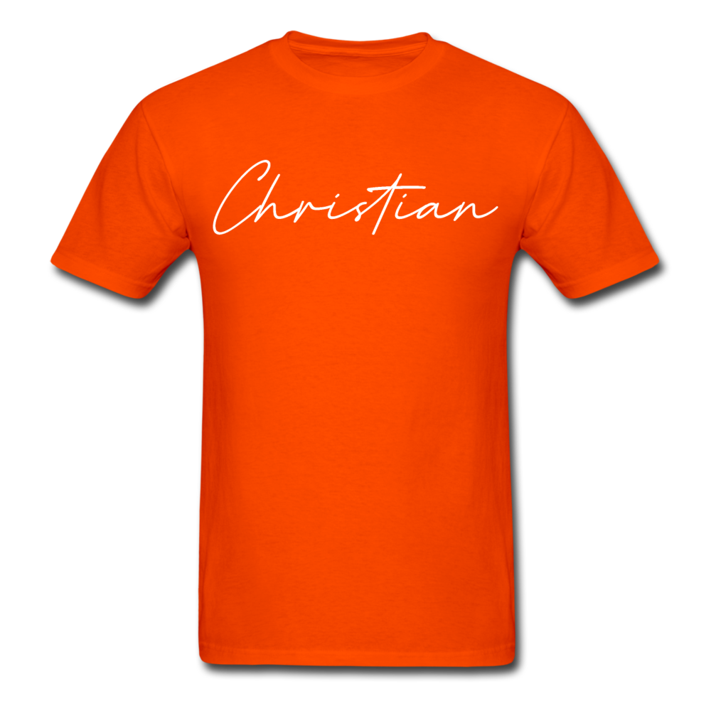 Christian County Cursive T-Shirt - orange