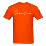 Christian County Cursive T-Shirt - orange