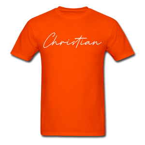 Christian County Cursive T-Shirt - orange