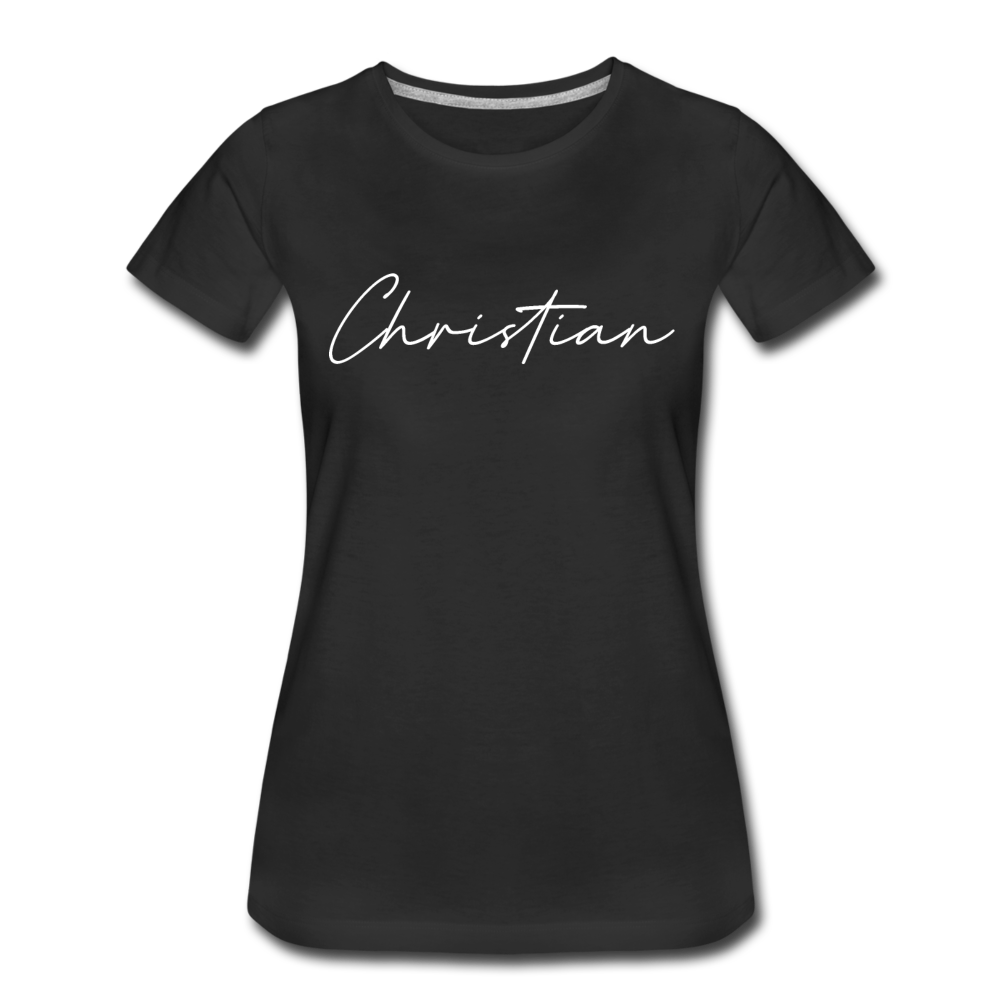Christian County Cursive Women's T-Shirt - black