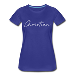 Christian County Cursive Women's T-Shirt - royal blue
