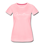 Christian County Cursive Women's T-Shirt - pink