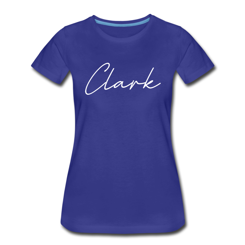 Clark County Cursive Women's T-Shirt - royal blue