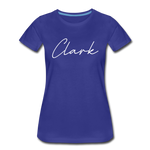 Clark County Cursive Women's T-Shirt - royal blue