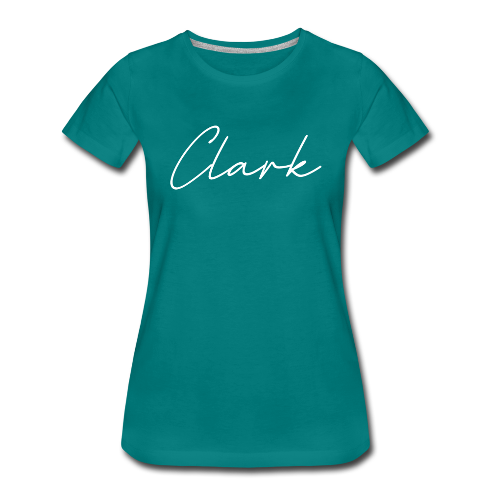 Clark County Cursive Women's T-Shirt - teal