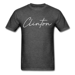 Clinton County Cursive T-Shirt - heather black