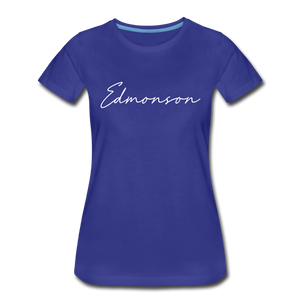 Edmonson County Cursive Women's T-Shirt - royal blue