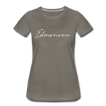 Edmonson County Cursive Women's T-Shirt - asphalt gray