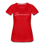 Edmonson County Cursive Women's T-Shirt - red