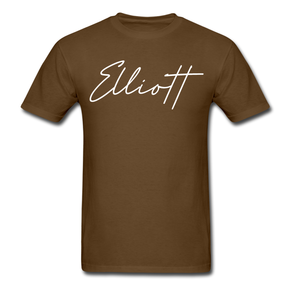 Elliott County Cursive T-Shirt - brown