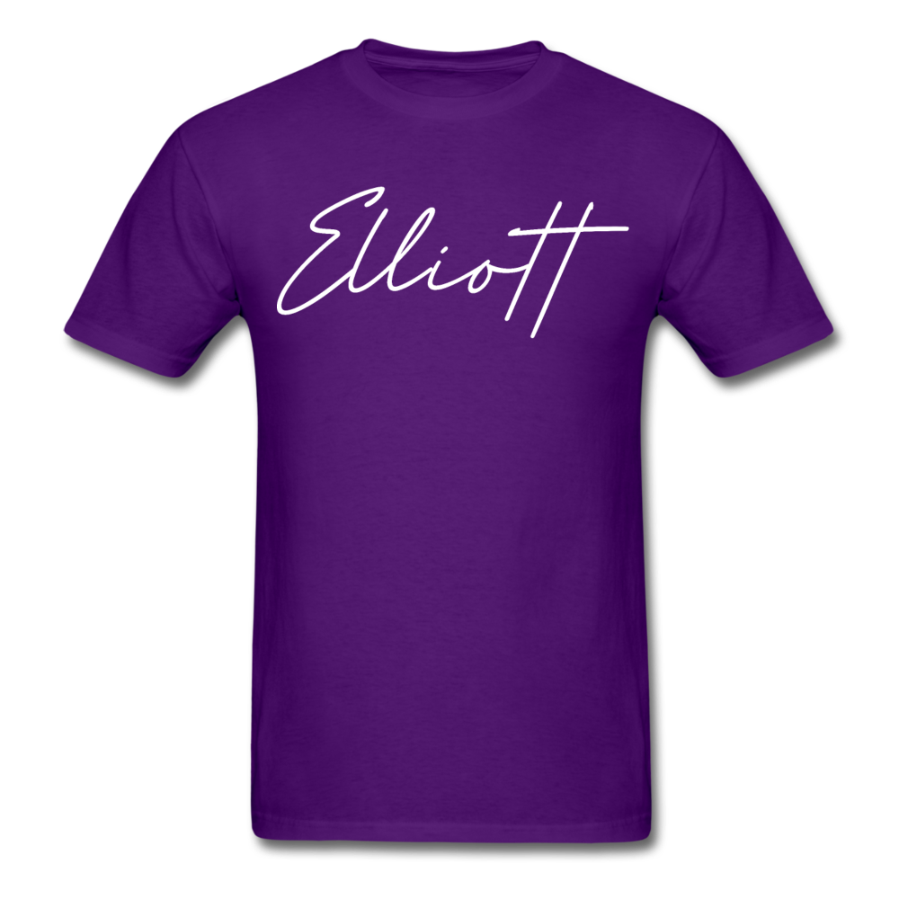Elliott County Cursive T-Shirt - purple