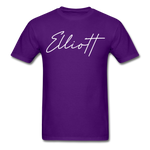 Elliott County Cursive T-Shirt - purple