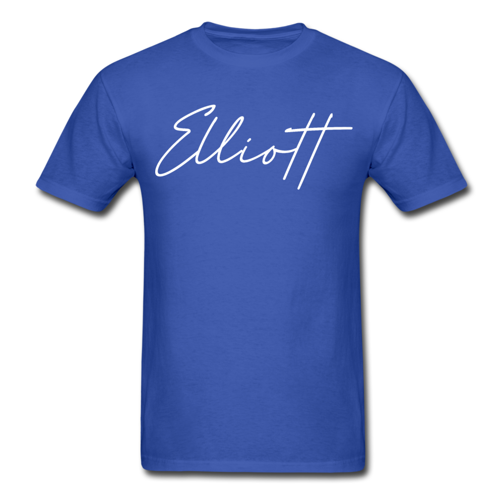 Elliott County Cursive T-Shirt - royal blue