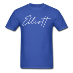 Elliott County Cursive T-Shirt - royal blue