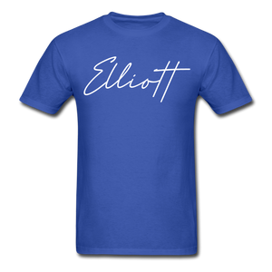 Elliott County Cursive T-Shirt - royal blue