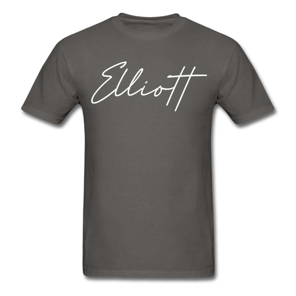 Elliott County Cursive T-Shirt - charcoal