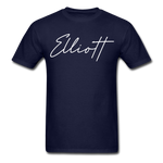 Elliott County Cursive T-Shirt - navy
