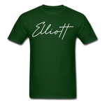 Elliott County Cursive T-Shirt - forest green