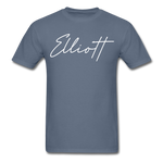 Elliott County Cursive T-Shirt - denim