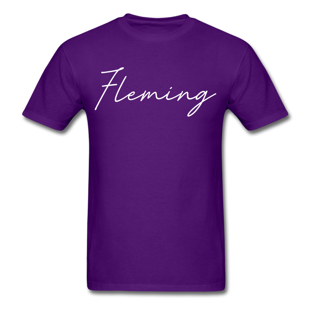 Fleming County Cursive T-Shirt - purple