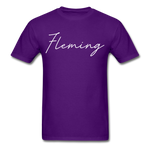 Fleming County Cursive T-Shirt - purple