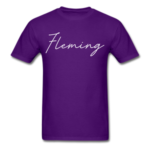 Fleming County Cursive T-Shirt - purple