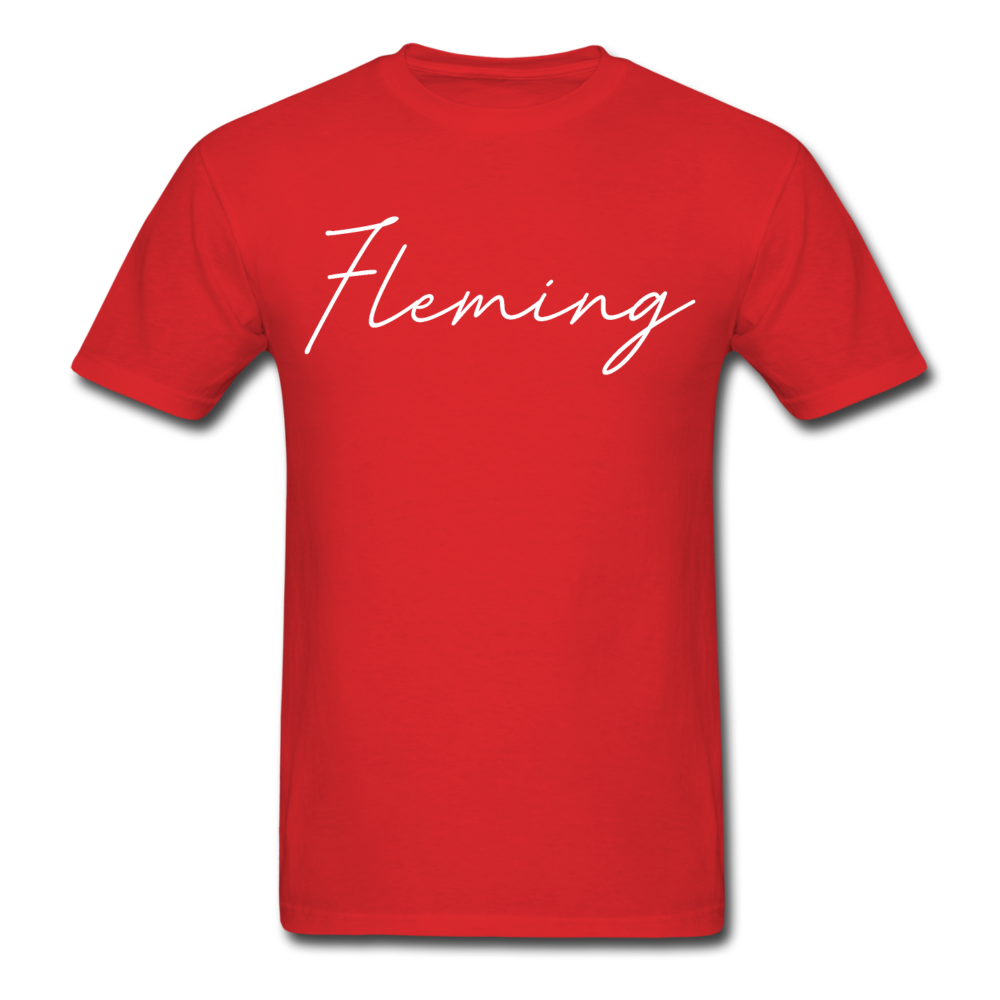 Fleming County Cursive T-Shirt - red