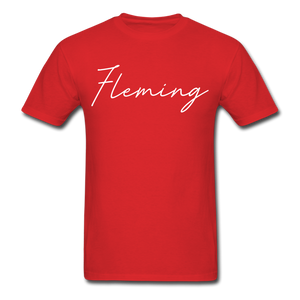 Fleming County Cursive T-Shirt - red