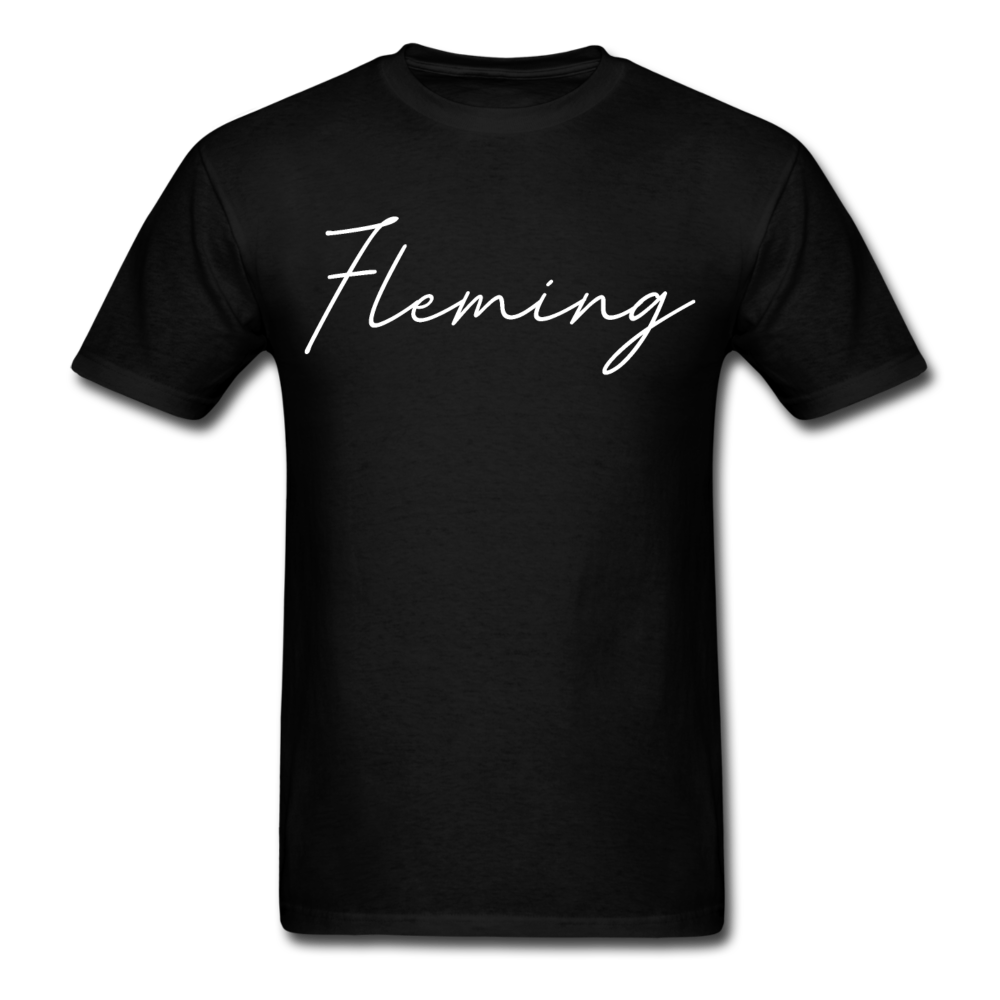 Fleming County Cursive T-Shirt - black