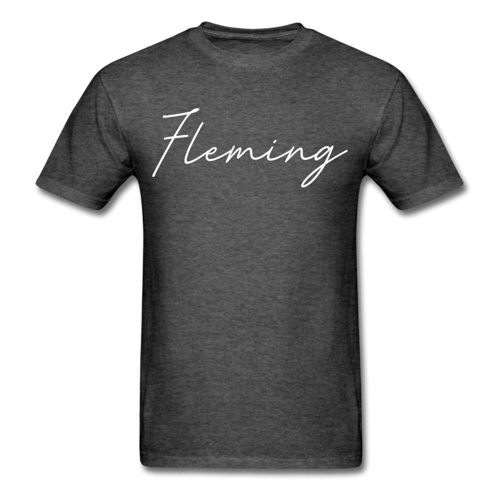 Fleming County Cursive T-Shirt - heather black