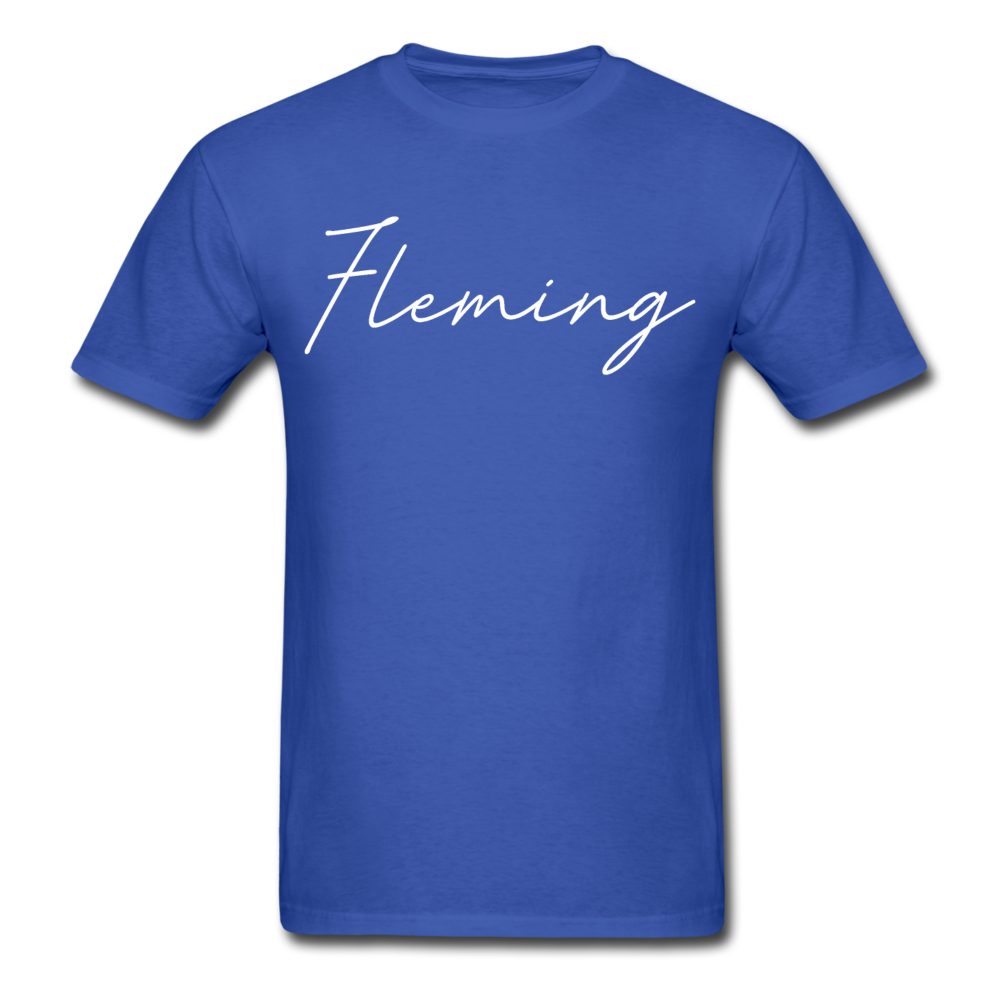 Fleming County Cursive T-Shirt - royal blue