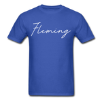 Fleming County Cursive T-Shirt - royal blue