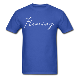 Fleming County Cursive T-Shirt - royal blue