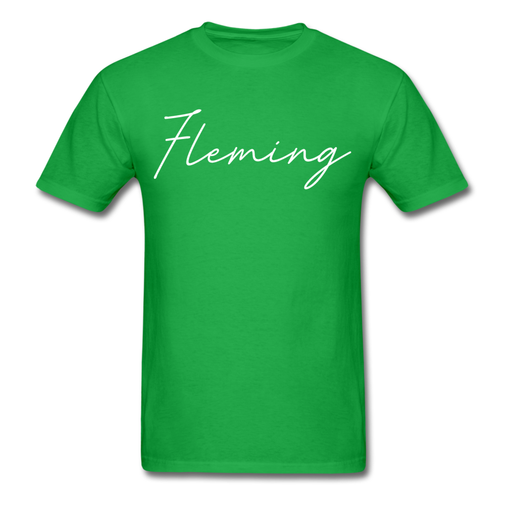 Fleming County Cursive T-Shirt - bright green