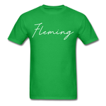 Fleming County Cursive T-Shirt - bright green