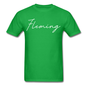 Fleming County Cursive T-Shirt - bright green