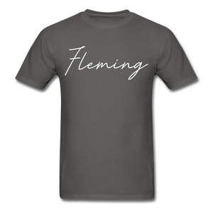 Fleming County Cursive T-Shirt - charcoal