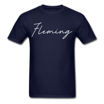 Fleming County Cursive T-Shirt - navy