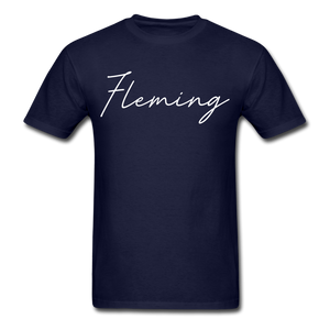 Fleming County Cursive T-Shirt - navy