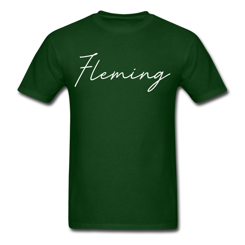 Fleming County Cursive T-Shirt - forest green