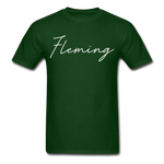 Fleming County Cursive T-Shirt - forest green