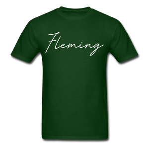 Fleming County Cursive T-Shirt - forest green