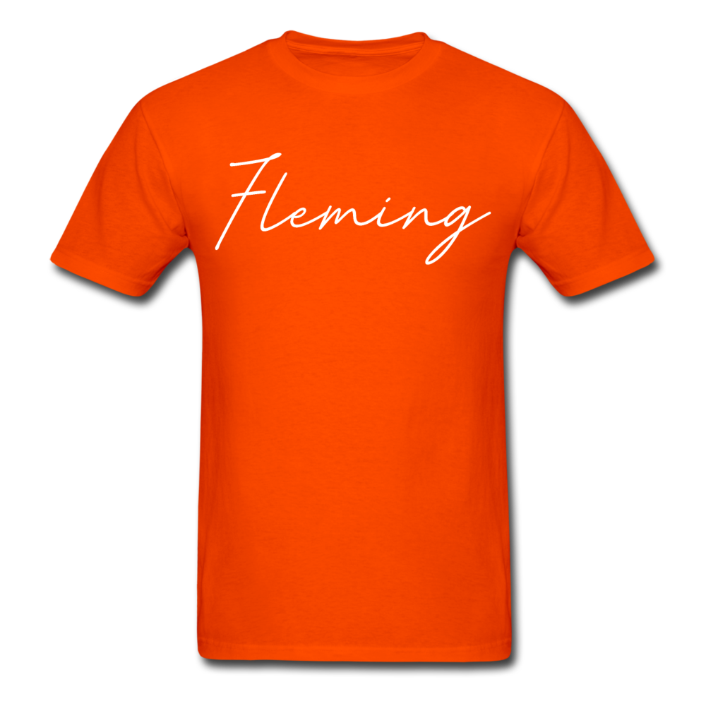 Fleming County Cursive T-Shirt - orange