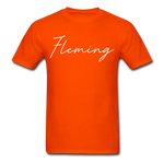 Fleming County Cursive T-Shirt - orange