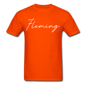 Fleming County Cursive T-Shirt - orange