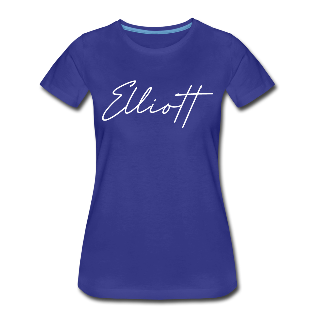 Elliott County Cursive Women's T-Shirt - royal blue